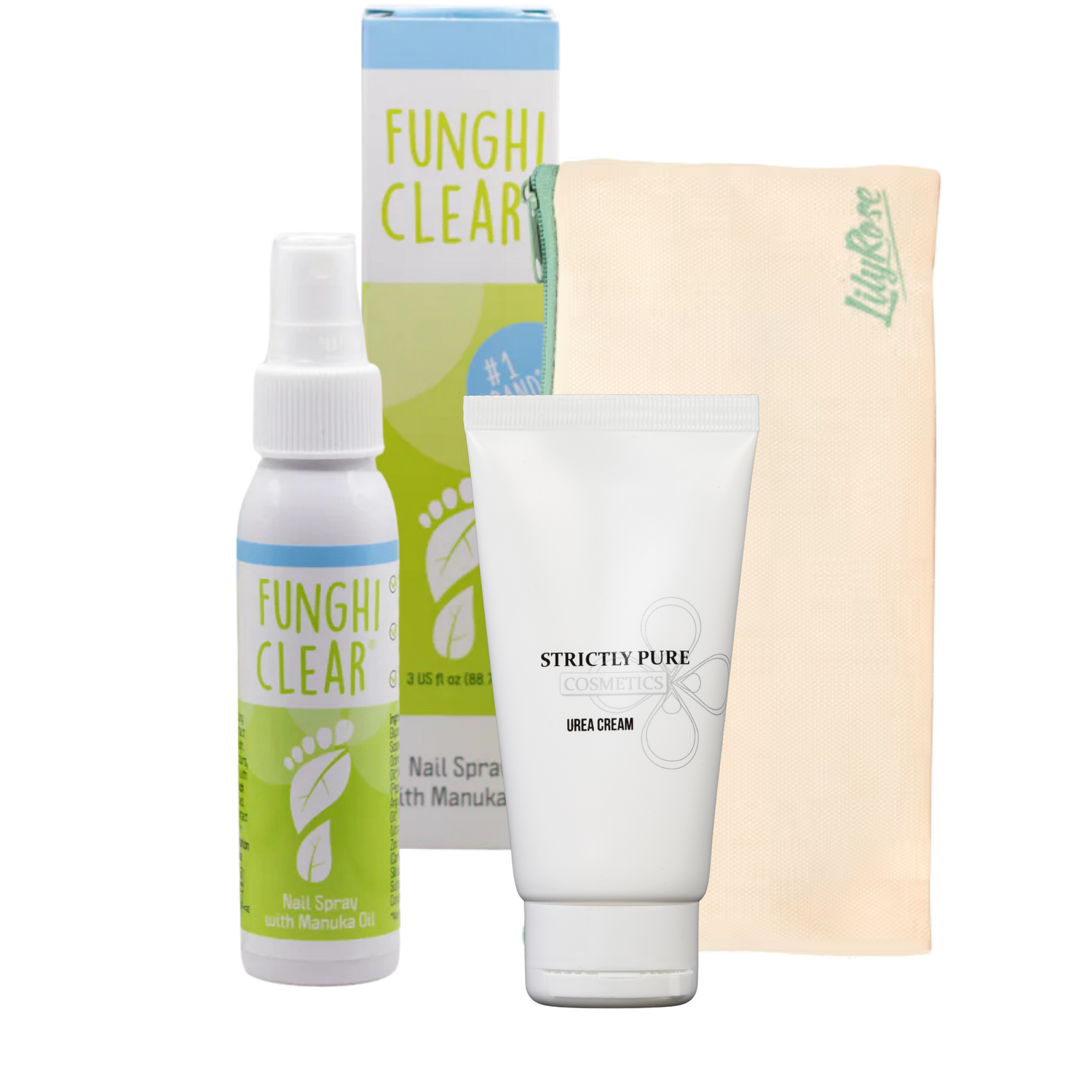 COMPLETE VERZORGING Funghi Clear + Strictly Pure Urea Cream + Pedicure Etui