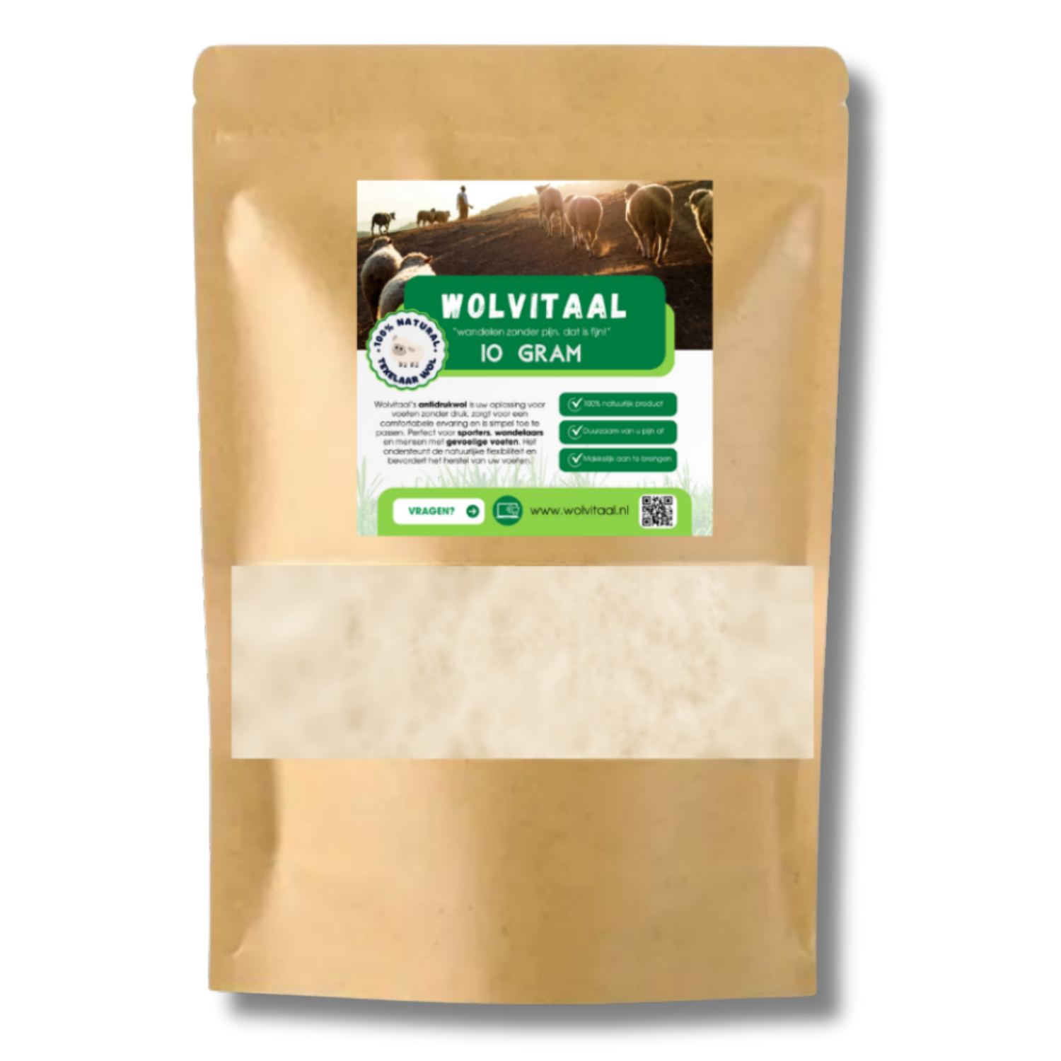 Wolvitaal Antidruckwolle 10 Gramm - Vollgepackt mit Lanolin