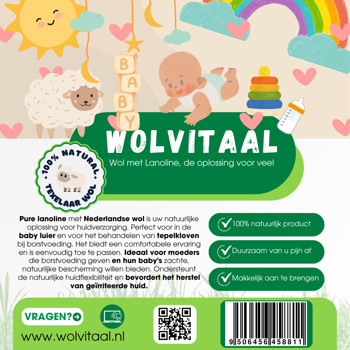 20 Gramm – zusätzliche Lanolin Baby & Mutter